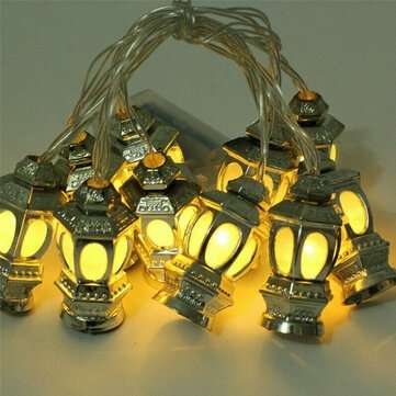1.65m LED Fairy Lights Multicolored Lantern RO Palace Lamp Party... (COLOR: GOLD | LIGHT: WARMWHITE)