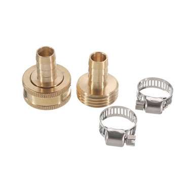 1/2 `` NPT Brass Male Female Connector Garden Hose Repair Quick Connect Water Pipe Fittings Car Wash