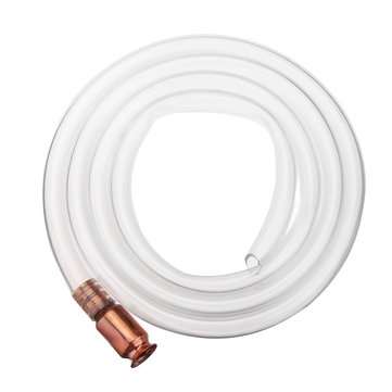 1.92M Jiggler Shaker Siphon Anti-Static Hose Fuel Hose Silicone Hose Self Priming Tubing Brass Tip