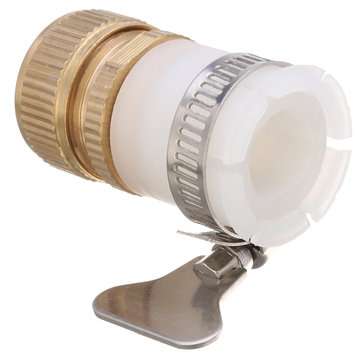 1/2 Inch Brass Tap Hose Pipe Quick Connector Adjustable Mixer Faucet Adapter