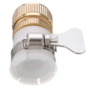 1/2 Inch Brass Tap Hose Pipe Quick Connector Adjustable Mixer Faucet Adapter