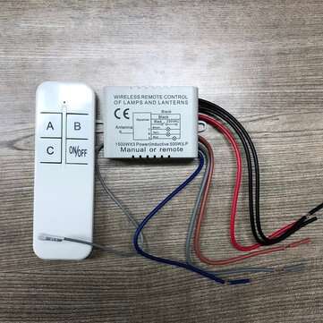 1/2/3 Way Relay AC 220V RF Remote Digital Wireless Remote Control Switch Ceiling Fan... (TYPE: 3WAY)
