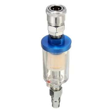 1/4 Inch BSP Mini Air Filter Moisture Water Air Line Filter Clear Trap For Paint Spray Gun