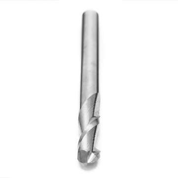 1/8 Inch Shank Ball Nose End Mill 2 Flute 12mm Carbide CNC Cutting Tool