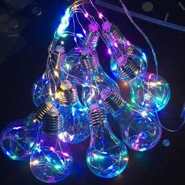 10 Bulbs Light Hanging LED String Light Firefly Party Wedding ... (POWER BY: USB | COLOR.: COLORFUL)