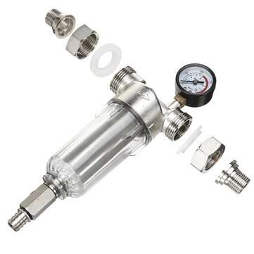 1`` To 3/4`` Pre-filter Large Flow Water Purifier Descaling Tap Brass Prefilter