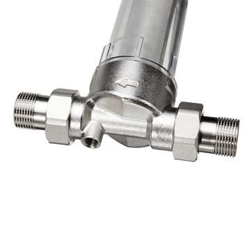 1`` To 3/4`` Pre-filter Large Flow Water Purifier Descaling Tap Brass Prefilter