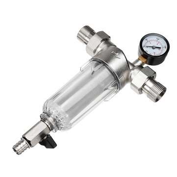1`` To 3/4`` Pre-filter Large Flow Water Purifier Descaling Tap Brass Prefilter
