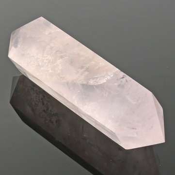 100% Natural Pink Rose Crystal Quartz Stone Point Double Terminated Wand Healing Desktop Decorations