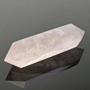 100% Natural Pink Rose Crystal Quartz Stone Point Double Terminated Wand Healing Desktop Decorations