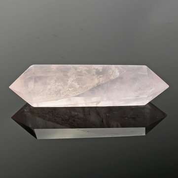 100% Natural Pink Rose Crystal Quartz Stone Point Double Terminated Wand Healing Desktop Decorations