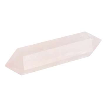 100% Natural Pink Rose Crystal Quartz Stone Point Double Terminated Wand Healing Desktop Decorations