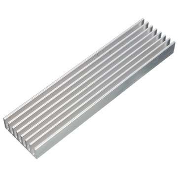 100 x 25 x 10mm Aluminum Heat Sink