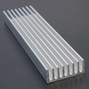 100 x 25 x 10mm Aluminum Heat Sink
