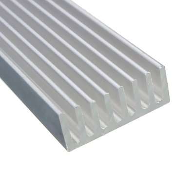 100 x 25 x 10mm Aluminum Heat Sink