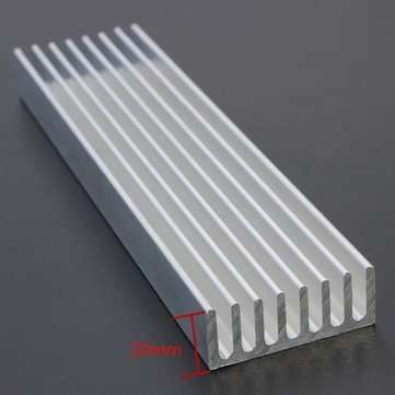 100 x 25 x 10mm Aluminum Heat Sink