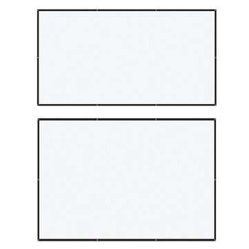 100`` Portable Foldable Projector Screen HD 16:9 White Dacron Projection Wall Mou... (INCH: 100INCH)