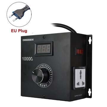10000W SCR Electronic Voltage Regulator Temperature Motor Fan Speed Controller (PLUG: 220VEUPLUG)