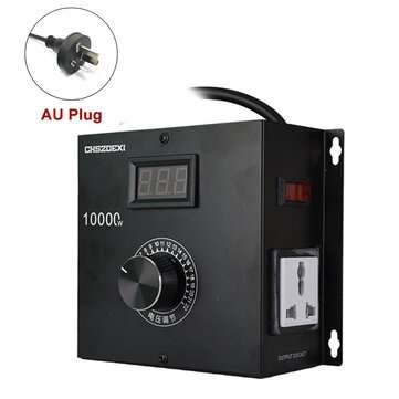 10000W SCR Electronic Voltage Regulator Temperature Motor Fan Speed Controller (PLUG: 220VAUPLUG)