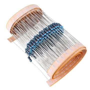 1000pcs 1/4W 10K Ohm Resistor +/- 1% 1/4w 10KR Ohm Metal Film Resistors 0.25W Watt Color Ring Resist