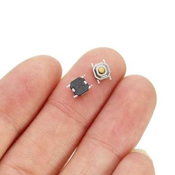 1000Pcs DC12V 4 Pins Tact Tactile Push Button Switch Momentary SMD Switch 5x5x1.5MM