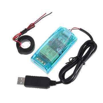 100A+Closed CT+USB Cable PZEM-004T 0-100A AC Communication Box TTL Serial Module Voltage Current Pow