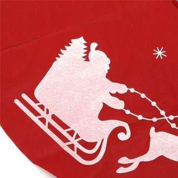 100cm Red Christmas Tree Skirt Santa Claus Tree Skirt Christmas Decoration Supplies Ornament