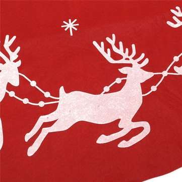 100cm Red Christmas Tree Skirt Santa Claus Tree Skirt Christmas Decoration Supplies Ornament
