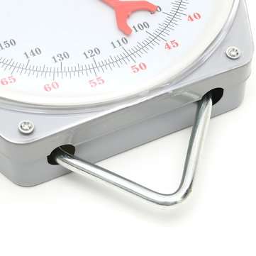 100kg/220lbs Clockface Hanging Scale Weighing Butchering with Hook