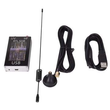 100KHz-1.7GHz Software Radio Full Band RTL-SDR Receiver Aviation Shortwave Broadband Support Compute