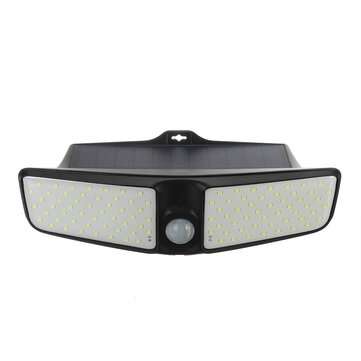 100LED Solar Wall Light Motion Sensor Security Street Lamp Outdoor IP65 Waterproof Decor
