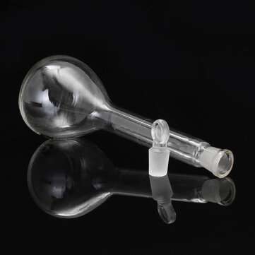 100mL Clear Glass Volumetric Flask w/ Glass Stopper Lab Chemistry Glassware