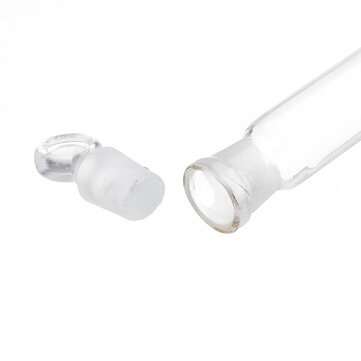 100mL Clear Glass Volumetric Flask w/ Glass Stopper Lab Chemistry Glassware