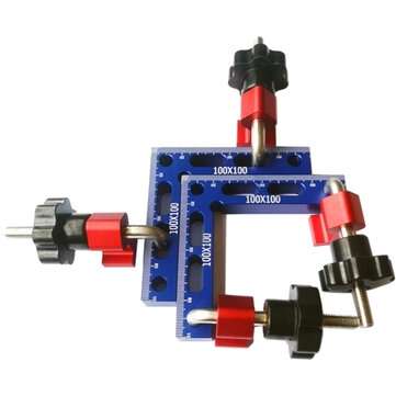 100mm 90 Degrees L-Shaped Auxiliary Fixture Splicing Board Positioning Panel Fixed Clip Clamping Squ