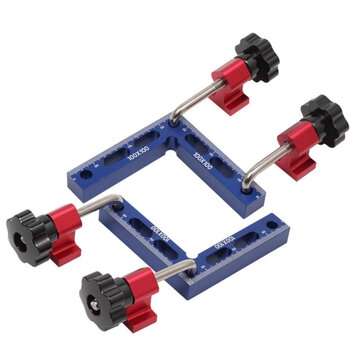 100mm 90 Degrees L-Shaped Auxiliary Fixture Splicing Board Positioning Panel Fixed Clip Clamping Squ