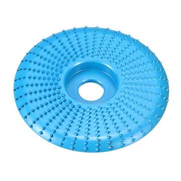 100mm Carbide Wood Sanding Carving Shaping Disc for Angle Grinder Grinding Wheel (COLOR.: BLUE)
