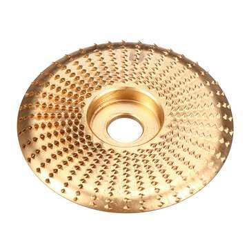 100mm Carbide Wood Sanding Carving Shaping Disc for Angle Grinder Grinding Wheel (COLOR.: GOLD)
