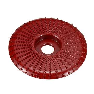 100mm Carbide Wood Sanding Carving Shaping Disc for Angle Grinder Grinding Wheel (COLOR.: WINERED)