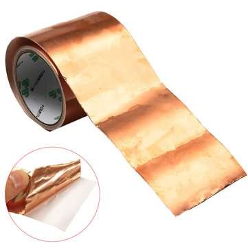100mm x 5M Pure Copper Foil EMI Single Side Conductive Guitar Shielding Tape