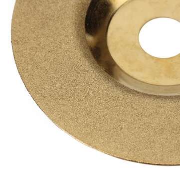 100mm x 16mm Diamond Grinding Wheel Disc Hard Alloy Golden Polishing Disc
