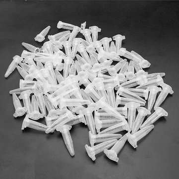 100Pcs 0.5mL Centrifuge Tube Clear Polypropylene Graduated EP Tube Anticoagulation
