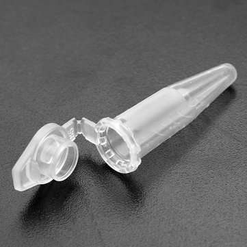 100Pcs 0.5mL Centrifuge Tube Clear Polypropylene Graduated EP Tube Anticoagulation