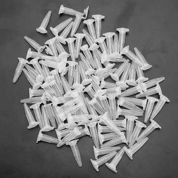 100Pcs 0.5mL Centrifuge Tube Clear Polypropylene Graduated EP Tube Anticoagulation