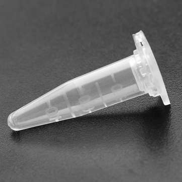100Pcs 0.5mL Centrifuge Tube Clear Polypropylene Graduated EP Tube Anticoagulation