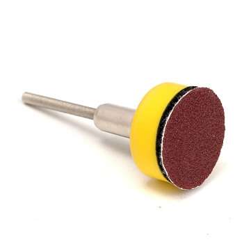 100Pcs 1" 100 180 240 1500 3000 Grit Sanding Disc Hook Loop Sandpaper +Shank