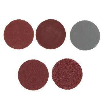 100Pcs 1" 100 180 240 1500 3000 Grit Sanding Disc Hook Loop Sandpaper +Shank