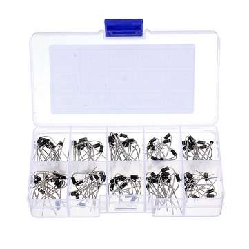 100pcs 10 Values Rectifier Diode Assorted Kit 1N4001 1N4002 1N4003 1N4004 1N4005 1N4006 1N4007 1N581