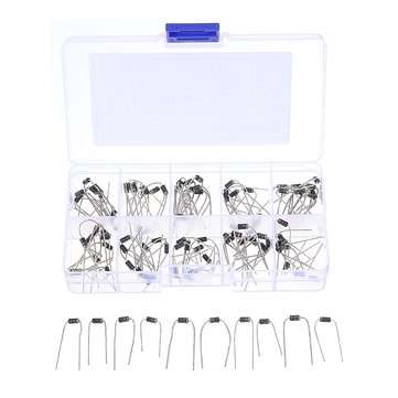 100pcs 10 Values Rectifier Diode Assorted Kit 1N4001 1N4002 1N4003 1N4004 1N4005 1N4006 1N4007 1N581