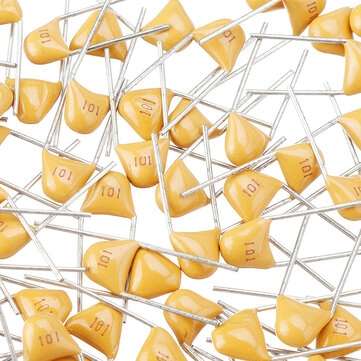 100pcs 100pF 5.08MM 101P 50V Multilayer Monolithic Ceramic Capacitor