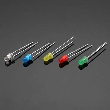 100Pcs 20Ma F3 3MM 5Colors Ultra Bright LED Diode